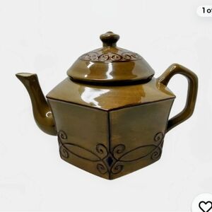Elegant Brown Teapot